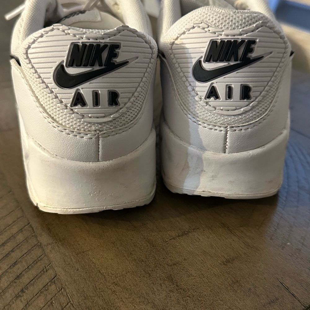 Nike White Sneakers with Black Logo - Picture 2 of 4